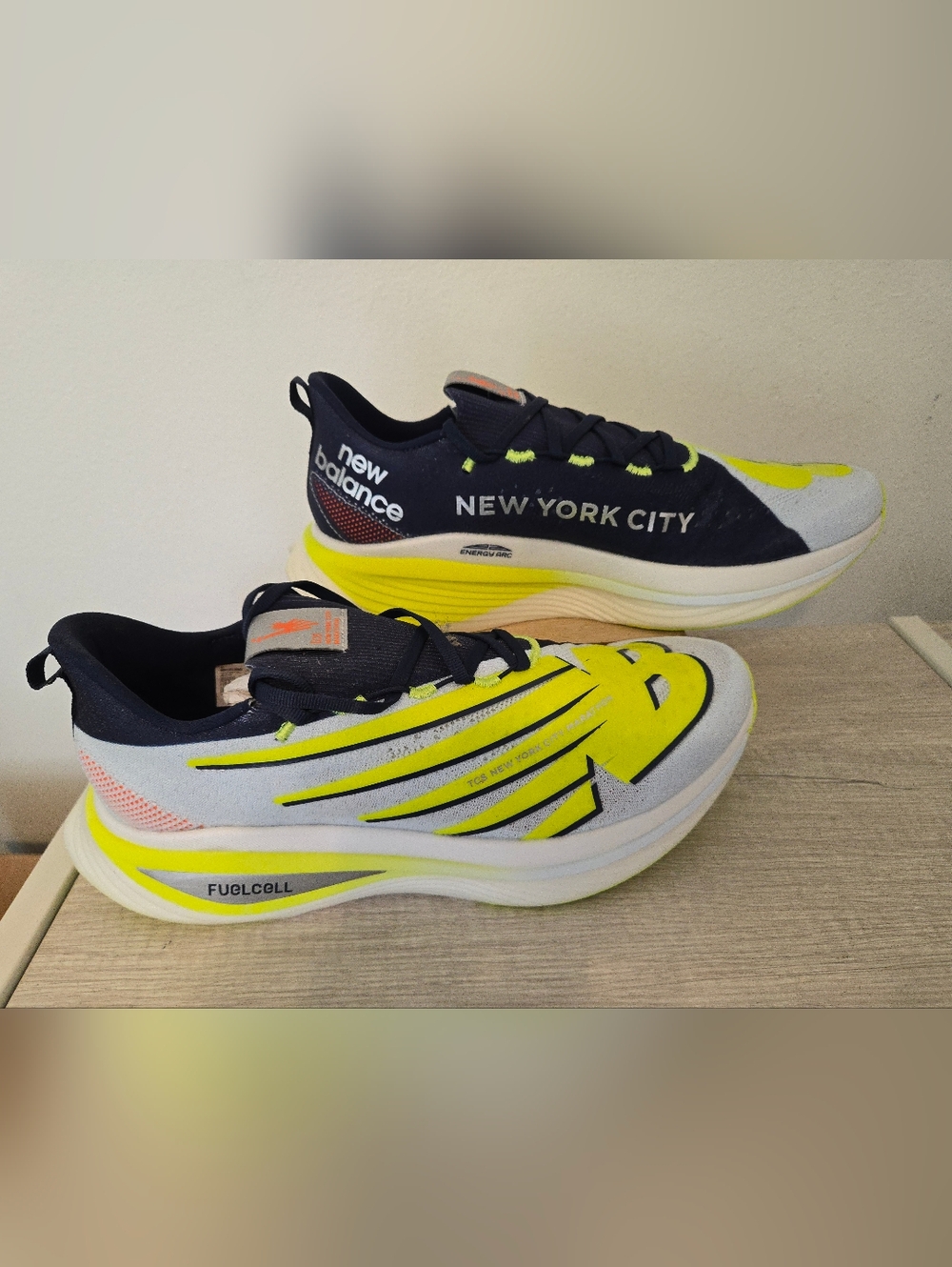New Balance FuelCell SuperComp Elite v3 Running Shoes NYC Marathon Mens 12.5